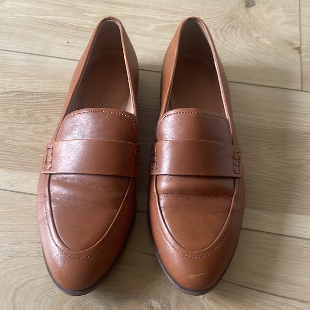 Madewell The Alex Tan Leather Loafer Size 8.5